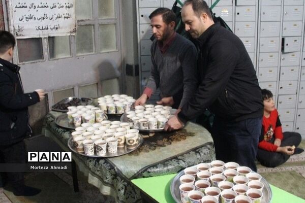 مراسم تشییع شهید گمنام در مسجد امام حسن مجتبی (ع) در دولت‌آباد
