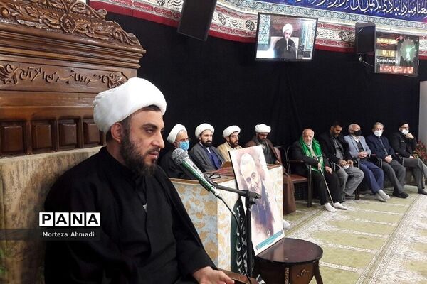 مراسم تشییع شهید گمنام در مسجد امام حسن مجتبی (ع) در دولت‌آباد