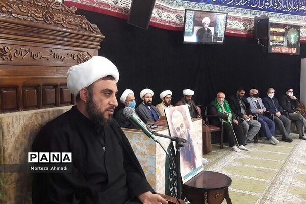 مراسم تشییع شهید گمنام در مسجد امام حسن مجتبی (ع) در دولت‌آباد