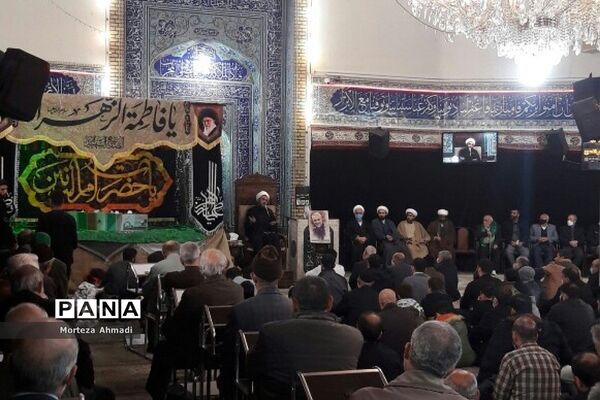 مراسم تشییع شهید گمنام در مسجد امام حسن مجتبی (ع) در دولت‌آباد