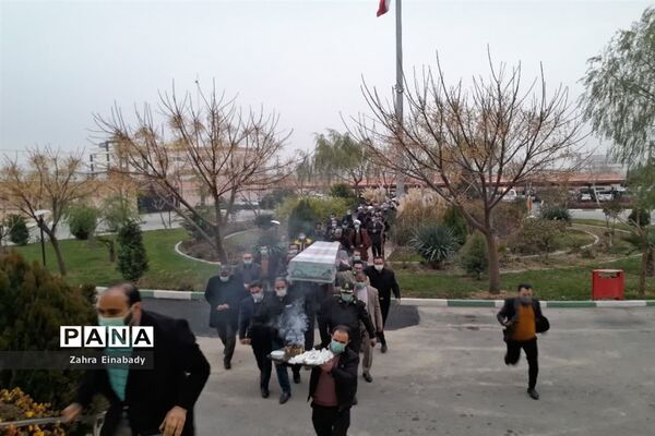 تشییع پیکر شهید گمنام در ادارات شهرستان ملارد