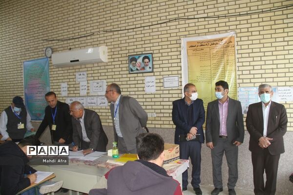 بازدید از حوزه‌های محل برگزاری امتحانات نهایی دی ماه در شهرستان بهبهان