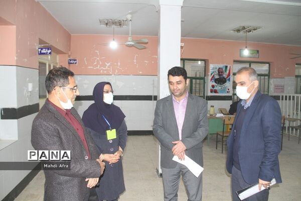 بازدید از حوزه‌های محل برگزاری امتحانات نهایی دی ماه در شهرستان بهبهان