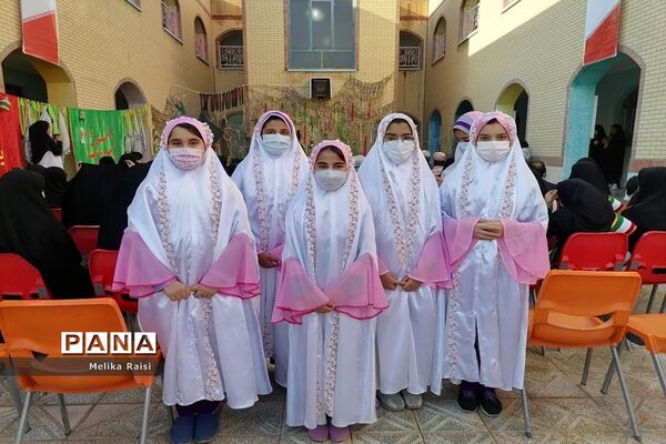 مراسم استقبال و وداع از پیکر مطهر شهید گمنام در دبیرستان شاهد ثارالله  برازجان