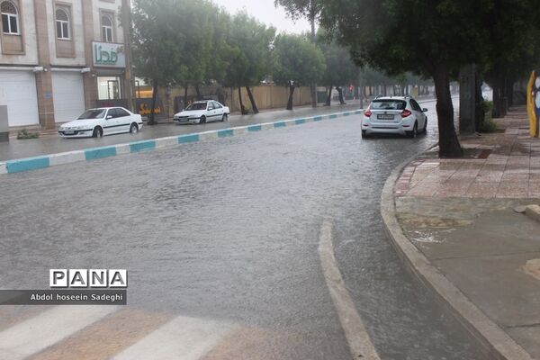 بارش باران و آبگرفتگی معابر در بوشهر