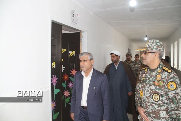 بازدید از دبستان سپهبد شهید قره‌نی پدافند هوایی شهرستان بهبهان