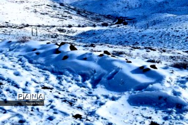 طبیعت برفی روستای «ونان» قم