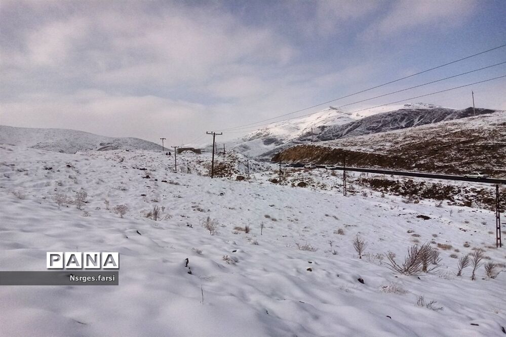 طبیعت برفی روستای «ونان» قم