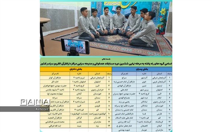 راهیابی گروه همخوانی قرآن کریم شهرستان شادگان به مرحله نهایی مسابقات کشوری