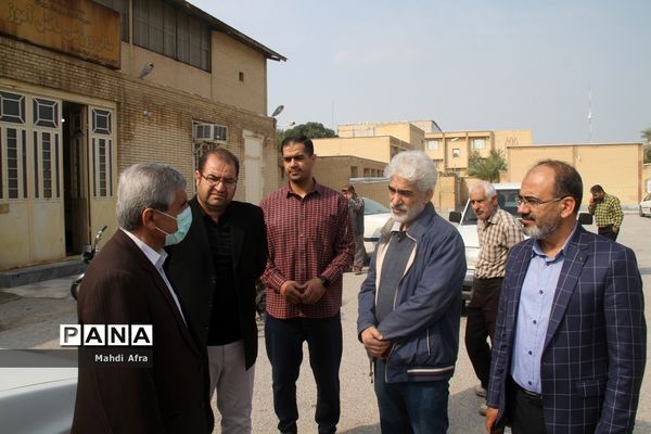 بازدید مشاور معاون وزیر آموزش و پرورش از  پروژه‌های  شهید‌سلیمانی در شهرستان بهبهان