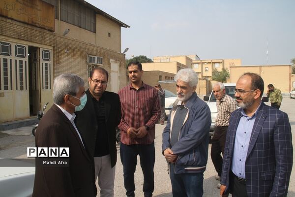 بازدید مشاور معاون وزیر آموزش و پرورش از  پروژه‌های  شهید‌سلیمانی در شهرستان بهبهان
