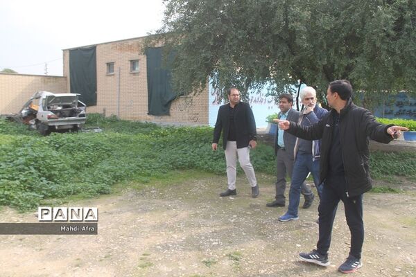 بازدید مشاور معاون وزیر آموزش و پرورش از  پروژه‌های  شهید‌سلیمانی در شهرستان بهبهان