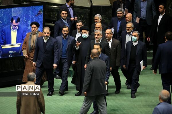 صحن علنی مجلس با حضور رئیس جمهوری