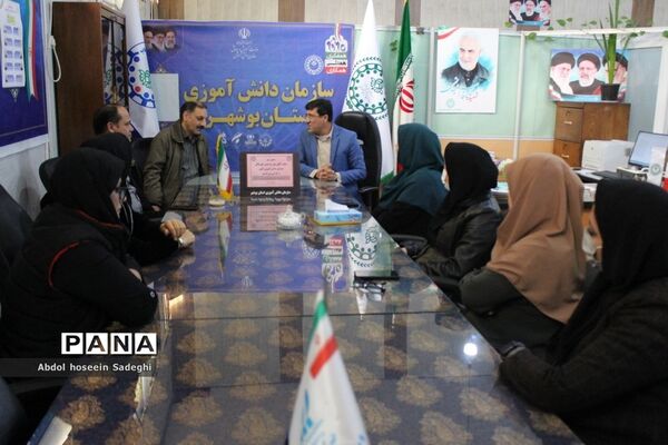 بازدید مدیر امور مالی سازمان دانش‌آموزی کشور از بوشهر