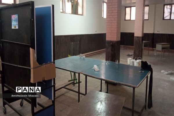 تجهیز و راه‌اندازی سالن ورزشی مدرسه خوارزمی ملارد