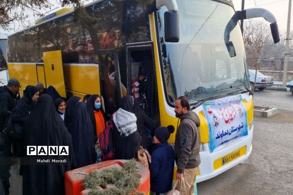 اعزام ۲۴۰ دانش‌آموز دختر دماوند به مناطق عملیاتی جنوب کشور