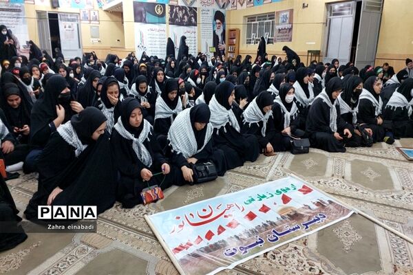 تجدید بیعت دانش‌‌‌آموزان ملارد با شهدا در فتح‌المبین