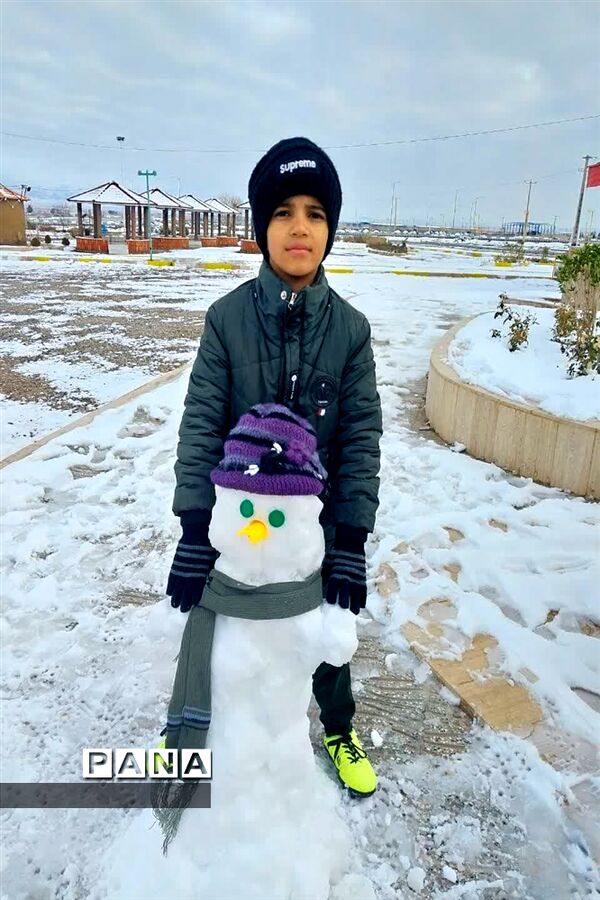 بارش سومین برف زمستانی چهره شهرستان بهاباد را سفید پوش کرد