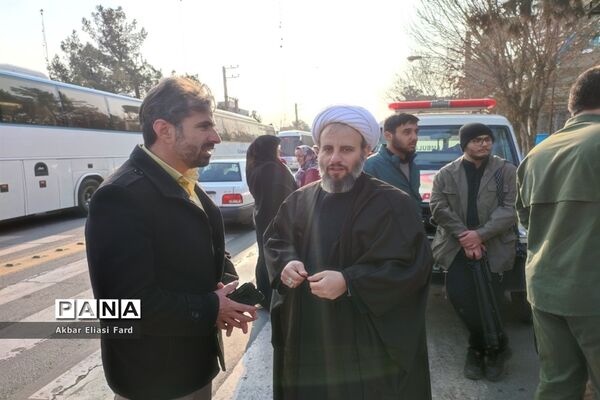 مراسم افتتاحیه اعزام راهیان نور دانش‌آموزی در اداره آموزش و پرورش شهرستان رباط‌کریم