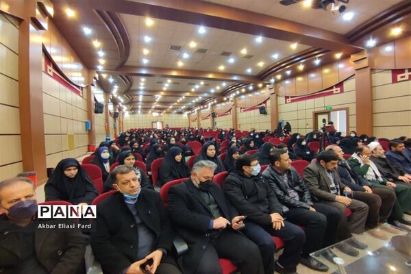 مراسم افتتاحیه اعزام راهیان نور دانش‌آموزی در اداره آموزش و پرورش شهرستان رباط‌کریم