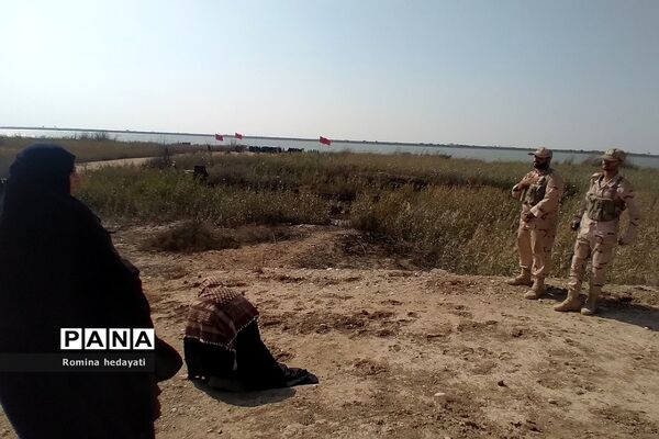 دانش‌آموزان رودهن در اردوی راهیان نور دشت ذوالفقاریه