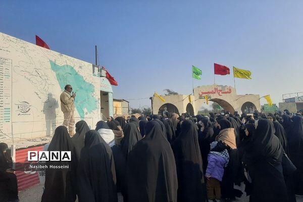 دانش‌آموزان دماوند در اردوی راهیان نور، جا پای شهدا گذاشتند