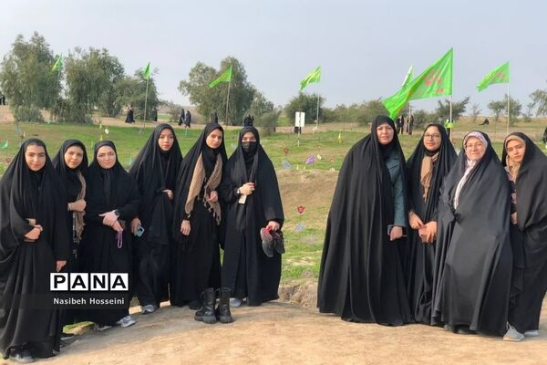 دانش‌آموزان دماوند در اردوی راهیان نور، جا پای شهدا گذاشتند