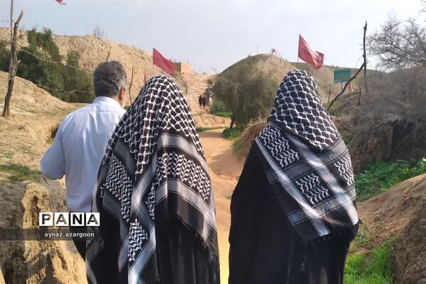 حضور دانش‌آموزان قائمشهری در یادمان عملیات فتح المبین