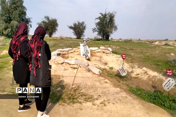 حضور دانش‌آموزان قائمشهری در یادمان عملیات فتح المبین