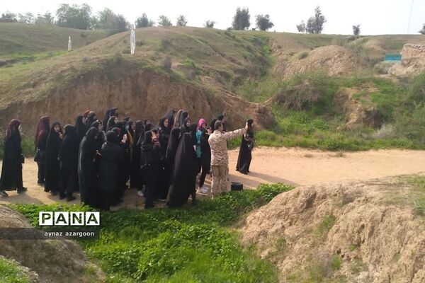 حضور دانش‌آموزان قائمشهری در یادمان عملیات فتح المبین