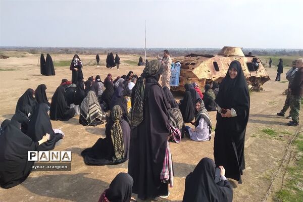 حضور دانش‌آموزان قائمشهری در یادمان عملیات فتح المبین