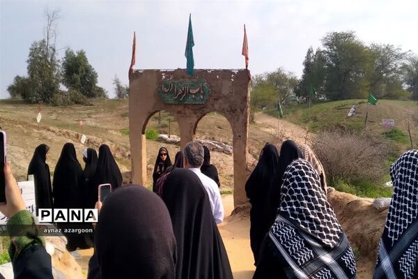 حضور دانش‌آموزان قائمشهری در یادمان عملیات فتح المبین