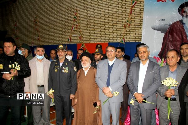 گلباران تمثال امام خمینی (ره) و شهدای انقلاب اسلامی شهرستان بهبهان