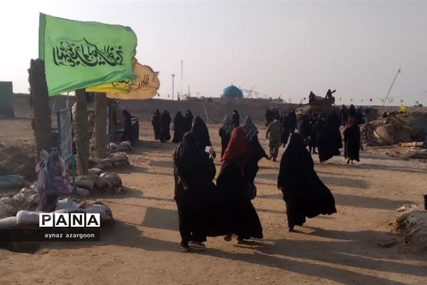 حضور دانش‌آموزان قائمشهری در یادمان شلمچه