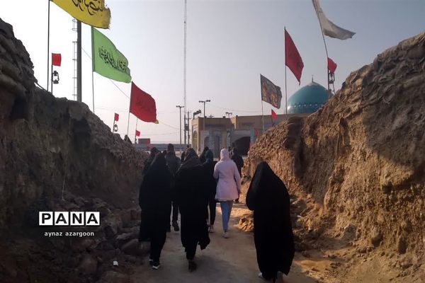 حضور دانش‌آموزان قائمشهری در یادمان شلمچه