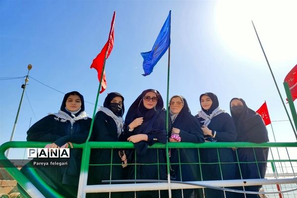 بازدید دختران دانش‌آموز شهرستان قرچک، از منطقه جنگی شلمچه و اروند رود