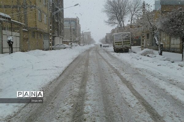 بارش سنگین برف در فارسان