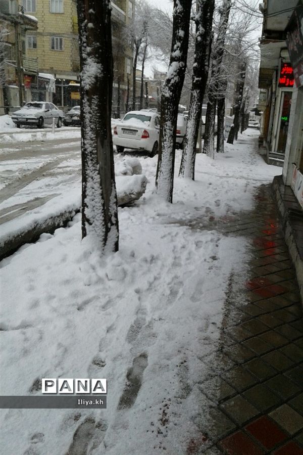 بارش سنگین برف در فارسان