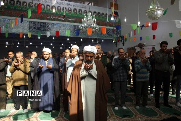 برگزاری نماز جمعه در روستای محمد آباد عرب‌ها بخش جوادآباد