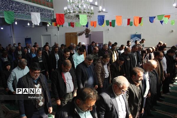 برگزاری نماز جمعه در روستای محمد آباد عرب‌ها بخش جوادآباد