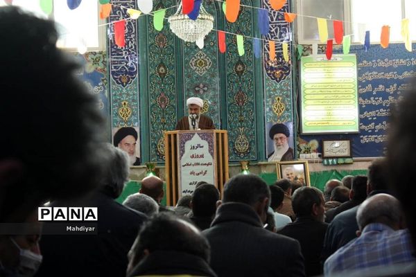 برگزاری نماز جمعه در روستای محمد آباد عرب‌ها بخش جوادآباد