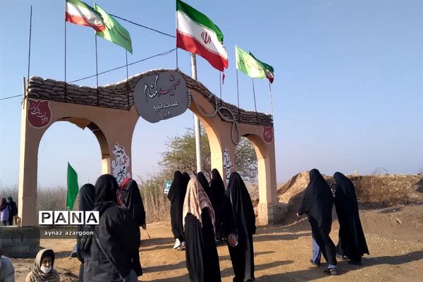 حضور دانش‌آموزان قائمشهری در اروندکنار