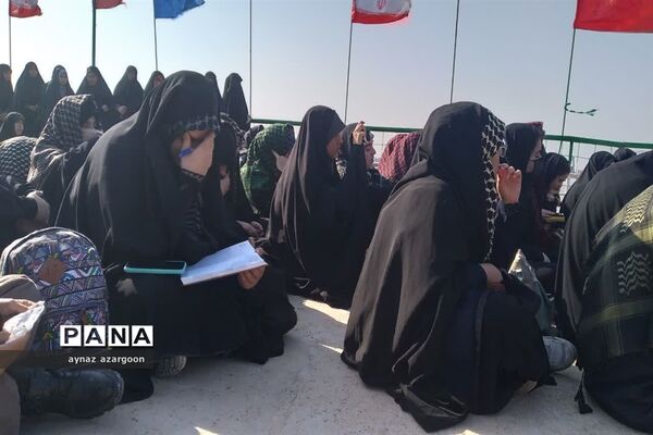 حضور دانش‌آموزان قائمشهری در اروندکنار