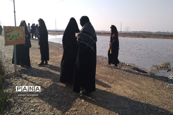 حضور دانش‌آموزان قائمشهری در اروندکنار