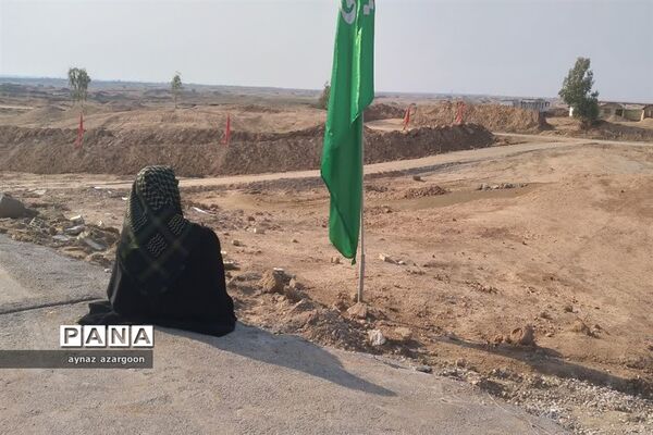 دانش‌آموزان قائمشهری در یادمان هفت تپه