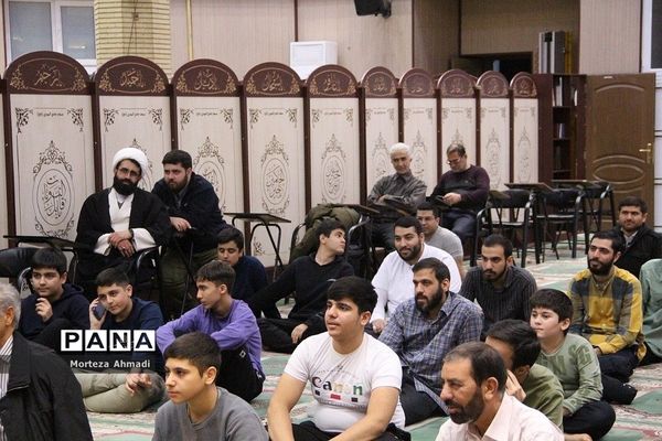 برگزاری مراسم اعتکاف دانش‌آموزان پسر مدارس شهرری