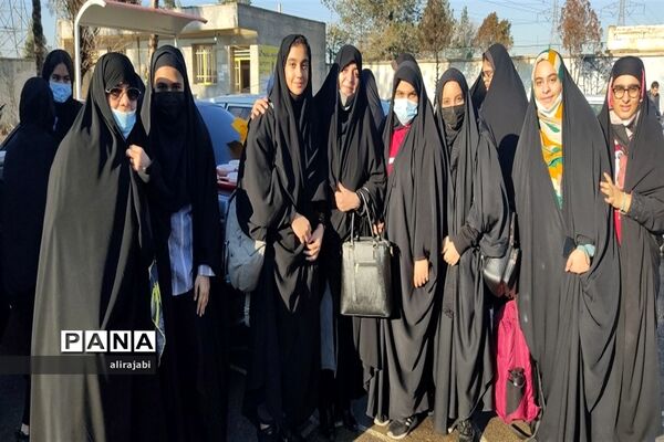 اعزام دانش‌آموزان دختر مدارس منطقه کهریزک به اردوی راهیان نور