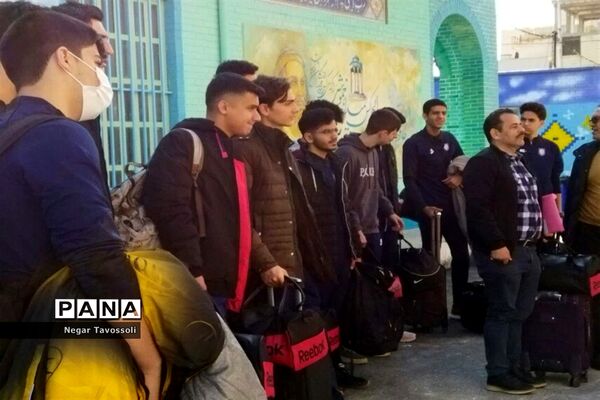 مراسم استقبال از ورزشکاران مسابقات کشوری والیبال و بسکتبال در شیراز