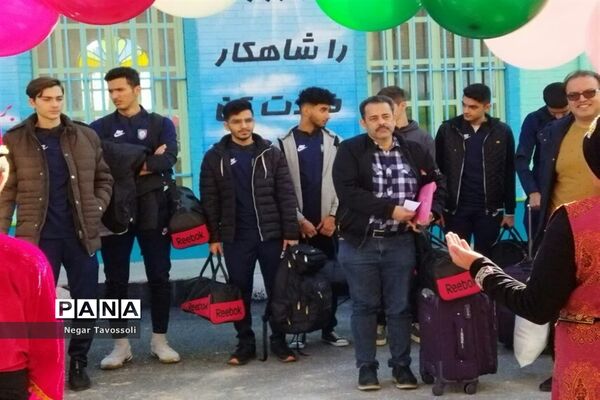 مراسم استقبال از ورزشکاران مسابقات کشوری والیبال و بسکتبال در شیراز