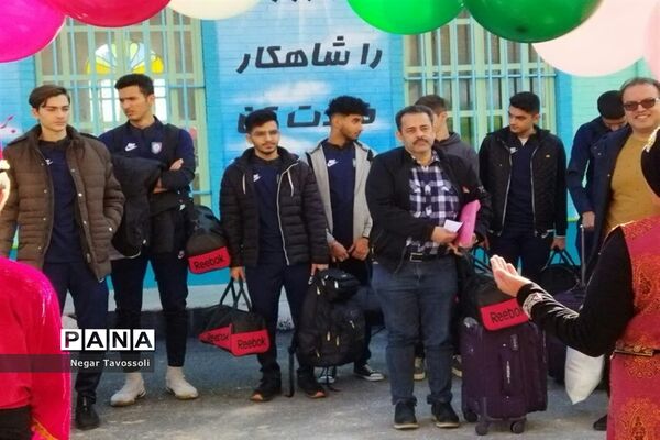 مراسم استقبال از ورزشکاران مسابقات کشوری والیبال و بسکتبال در شیراز